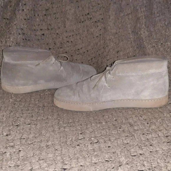 VINCE-Novato Ankle Boots-Woodsmoke Distressed Suede-Sz 39/8-Excellent - Picture 5 of 9